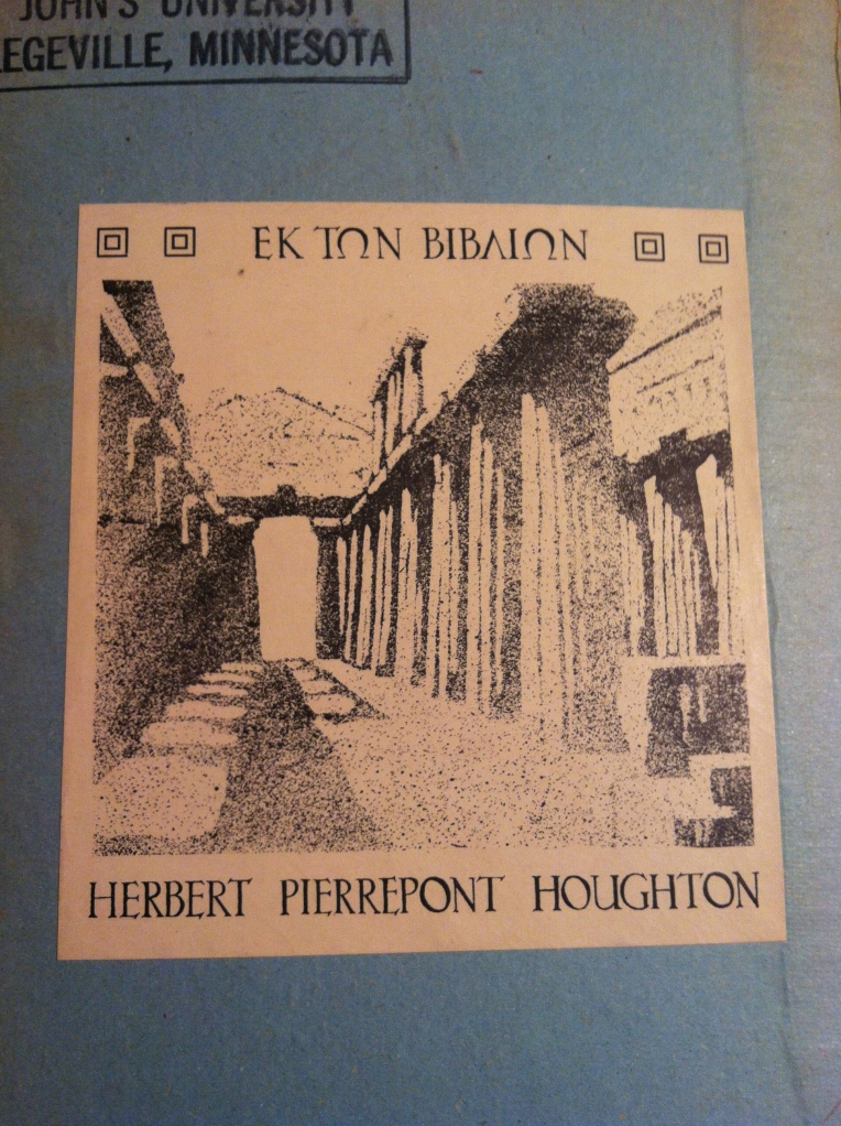 Houghton's bookplate